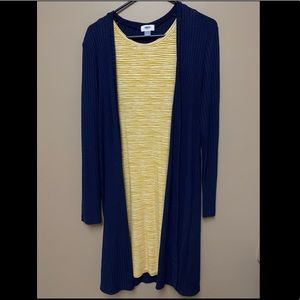 Old navy dress and cardigan